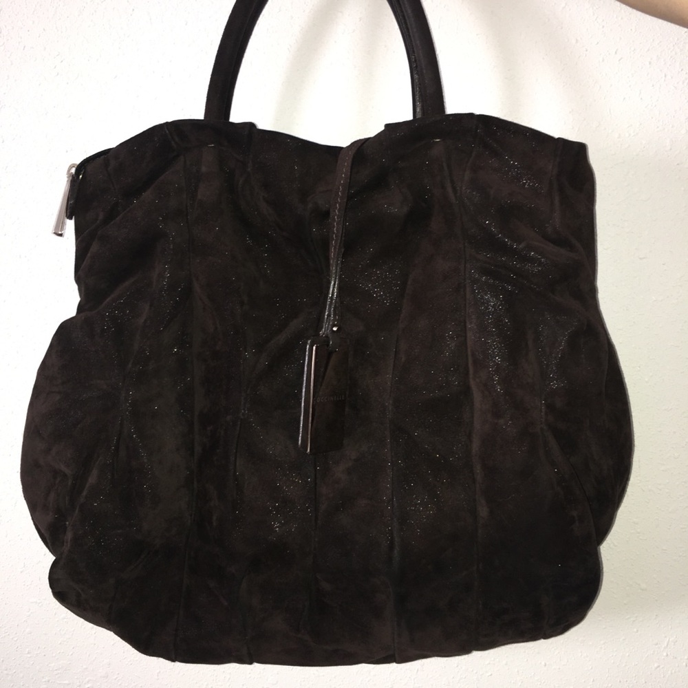 Coccinelle Brown Sparkle Boho Bag